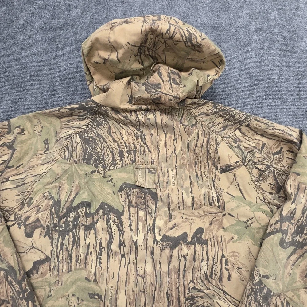 Vintage Cabelas Realtree Camo Goretex Jacket Mens XL XLarge Made In USA Snap Zip